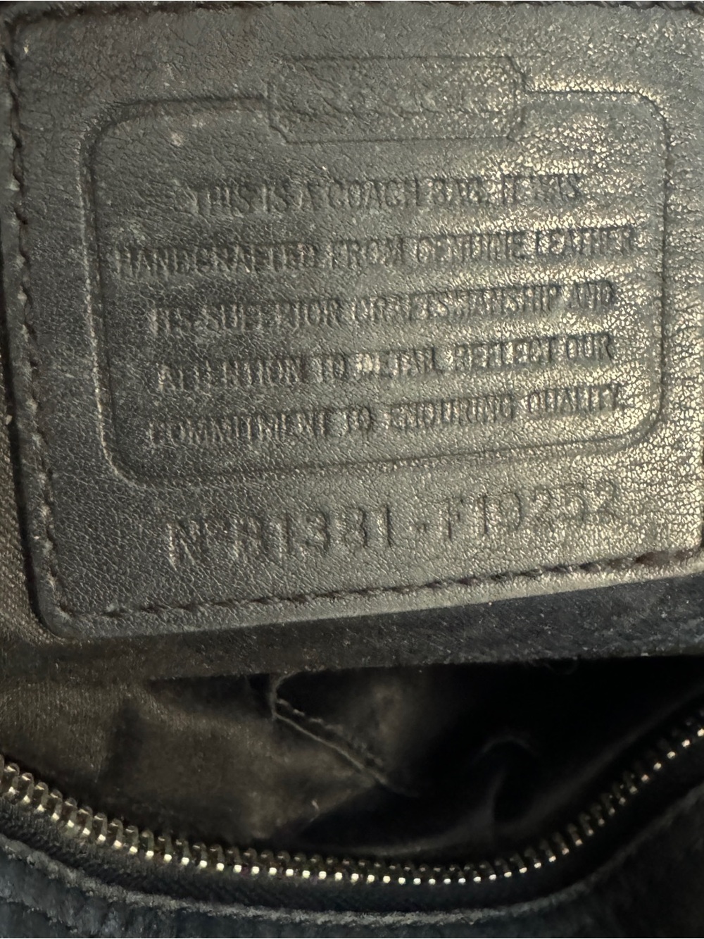 Coach Black Leather Shoulder Tote Bag - Picture 4 of 5